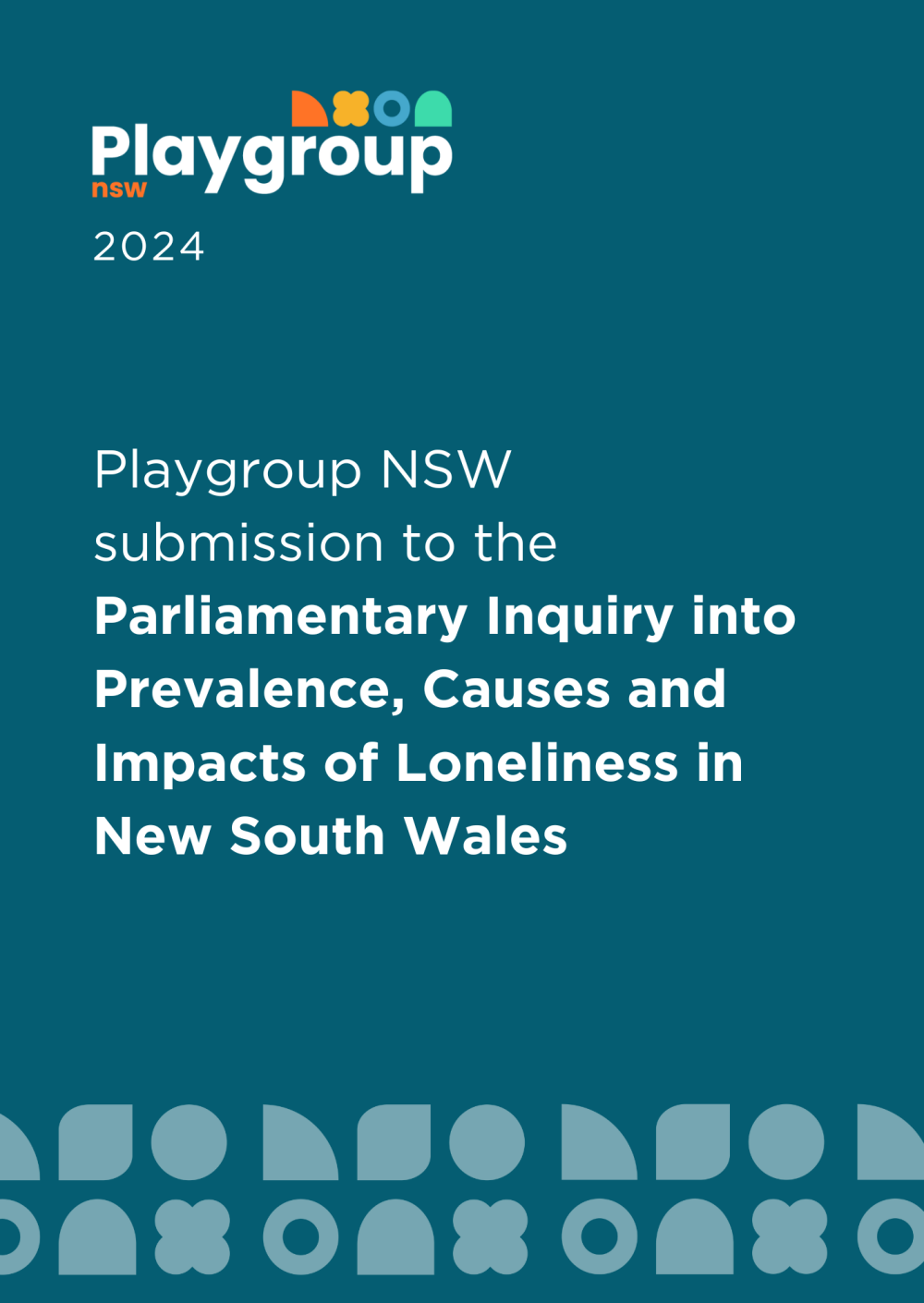 Playgroup NSW Submission to Parliamentary Inquiry on Loneliness