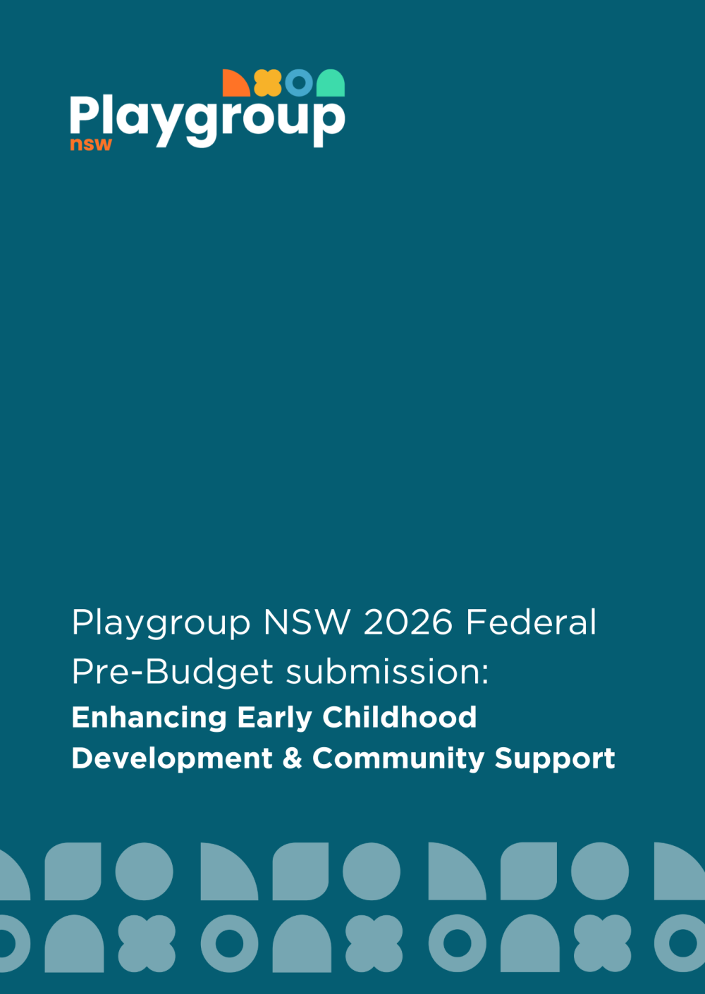 Playgroup NSW 2026 Federal Pre-Budget submission: Enhancing Early Childhood Development & Community Support