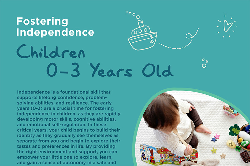 Fostering Independence in Children 0-3 Years Old
