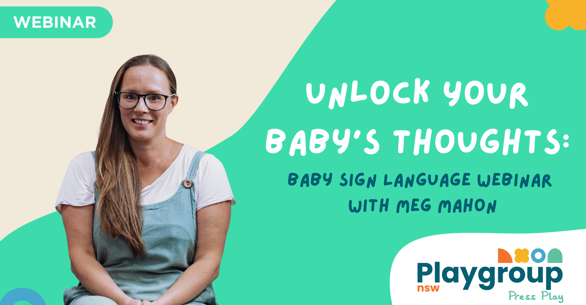 Press Play Online Webinar: Baby’s Thoughts Baby Sign Language with Meg Mahon