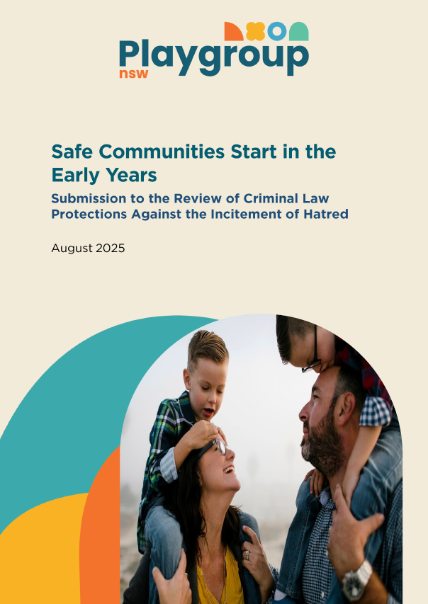 Playgroup NSW Submission to the Review of Criminal Law Protections Against the Incitement of Hatred